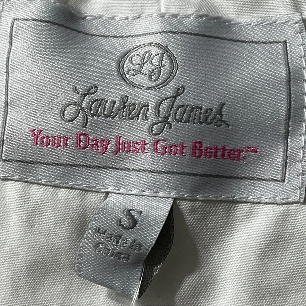 Lauren James Reagan White Eyelet Ruffle Top - Picture 6 of 8